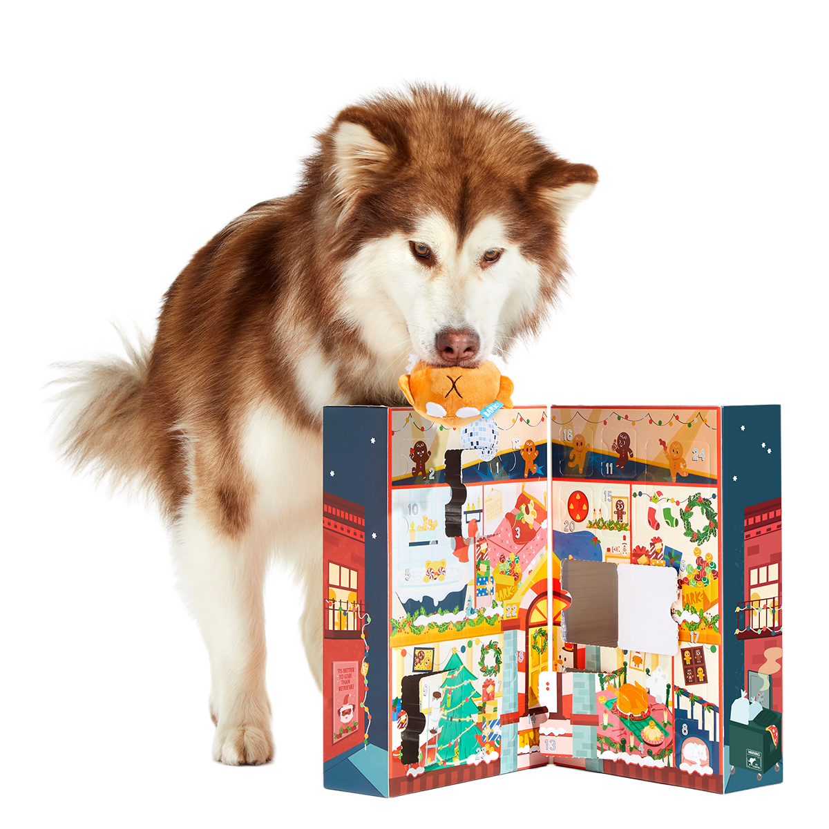 Season's Treatings Toy & Treat Dog Advent Calendar