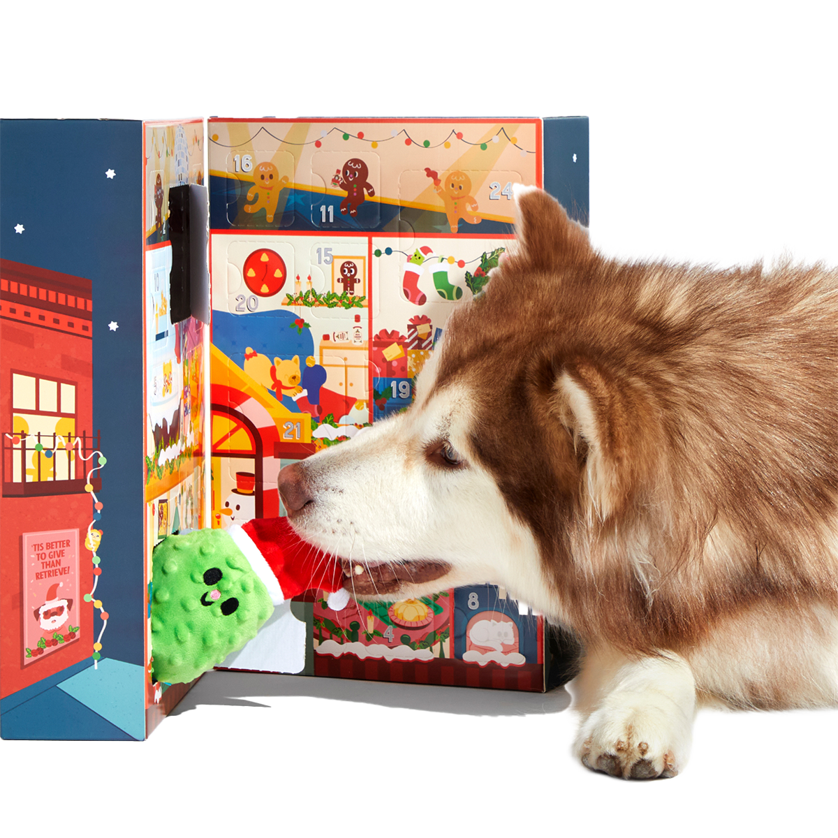 Season's Treatings Toy & Treat Dog Advent Calendar