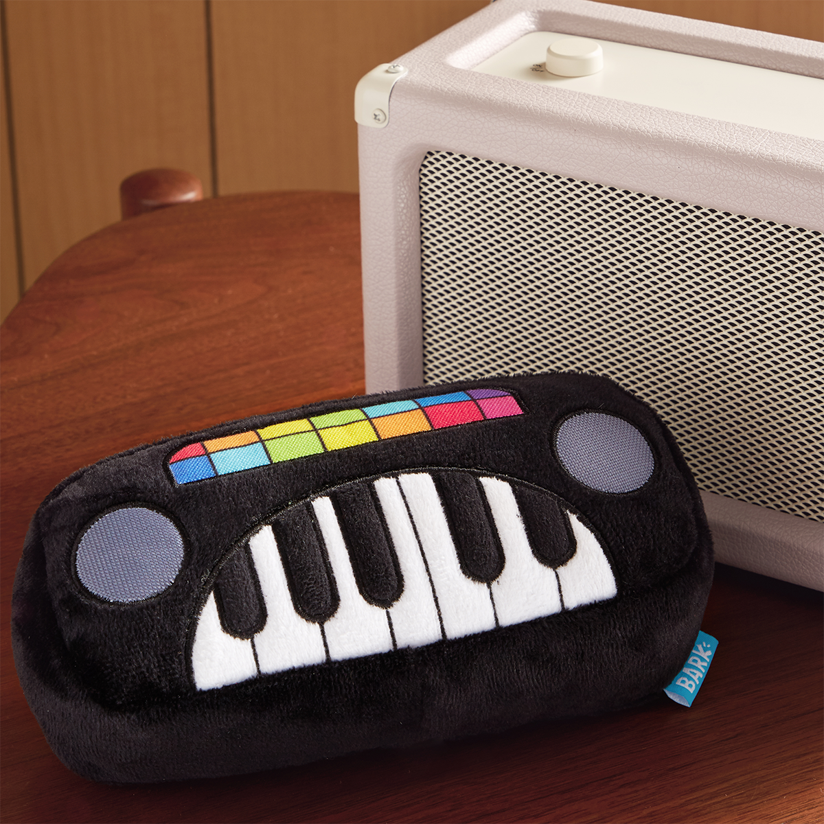 Squeaky Wonder Keyboard Plush Dog Toy