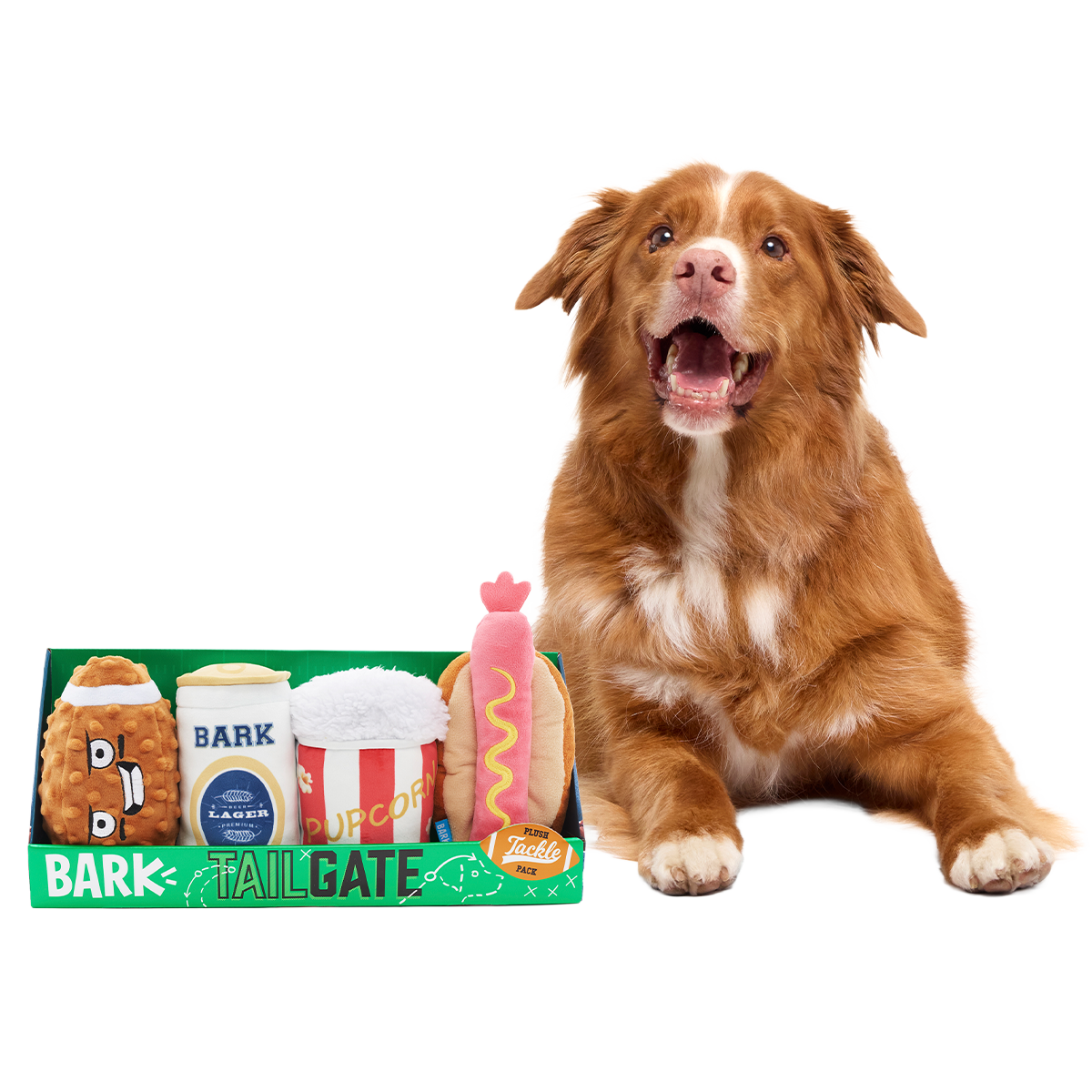 Tailgate Bundle Plush Multi-Part Dog Toy
