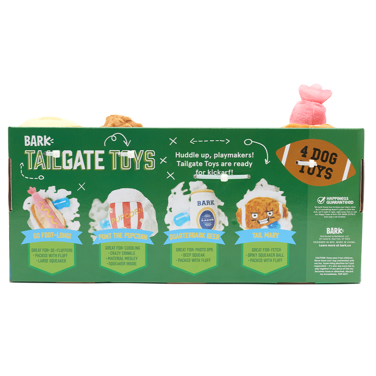 Tailgate Bundle Plush Multi-Part Dog Toy