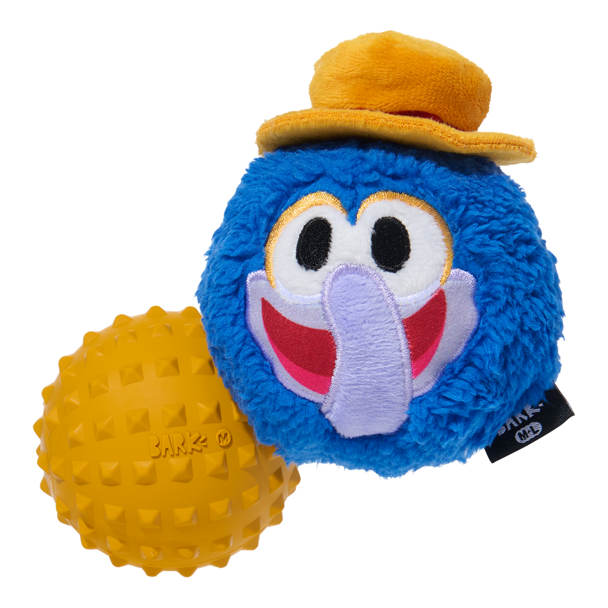 The Great Gonzo as "Charles Lick-ens" Super Chewer Durable 2-in-1 + Fetch Dog Toy