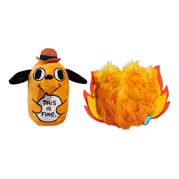 This Is Fine Dumpster Fire Dog Dog Toy – BARK