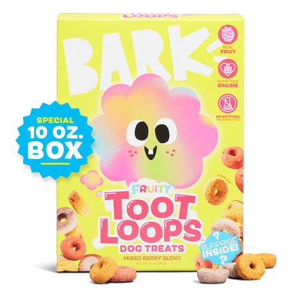 Tooty Fruit Loops™ Crunchy Dog Treats - Mixed Berry Blend