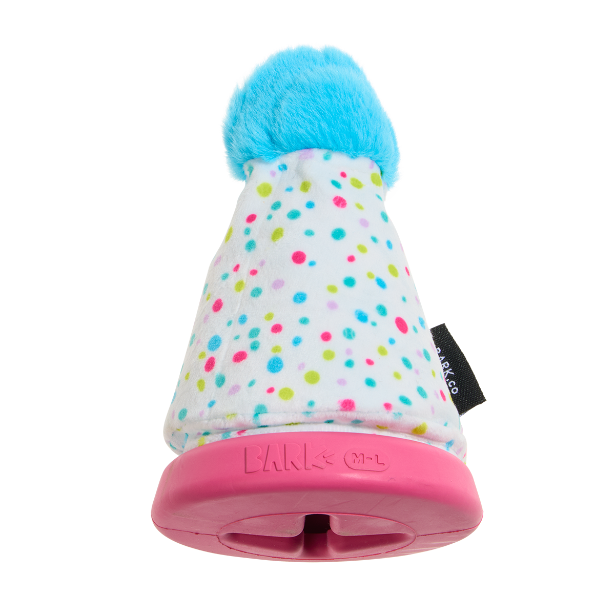 Treat Yourself Party Hat Super Chewer Durable 2-in-1 + Enrichment Dog Toy