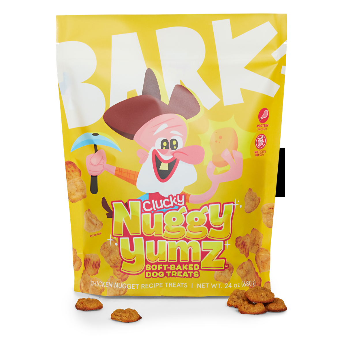 Clucky Nuggy Yumz Soft+Chewy Chicken Dog Treats, 24 oz