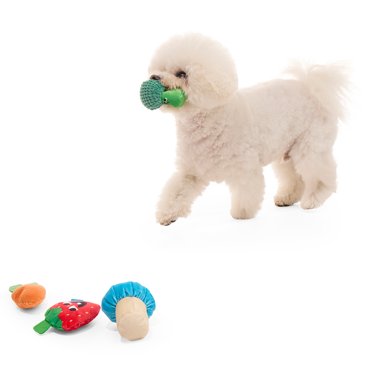 Veggie Patch Pals Plush Multi-Part Dog Toy