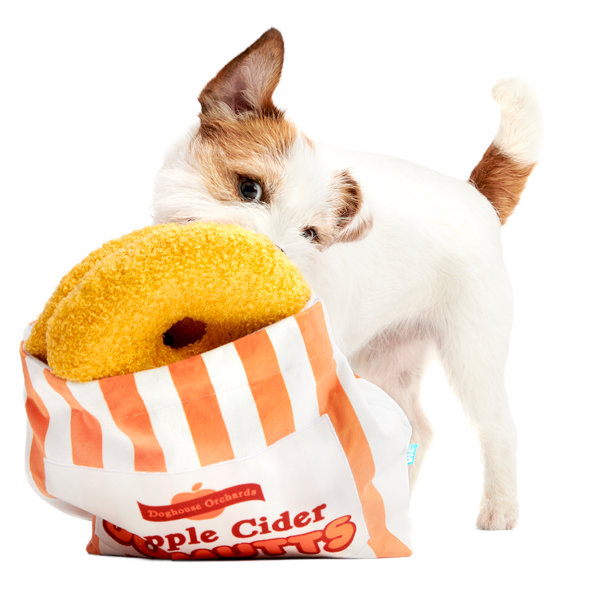 Yapple Cider Domutts Plush Extra-Large Multi-Part + Enrichment Dog Toy