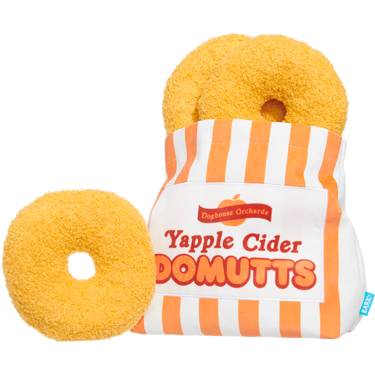 Yapple Cider Domutts Plush Extra-Large Multi-Part + Enrichment Dog Toy