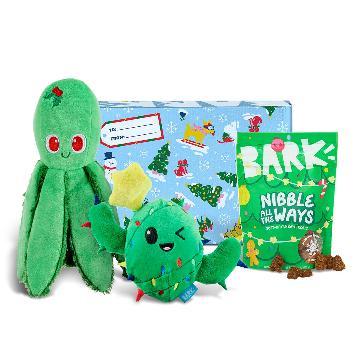 Christmas Best Sellers Dog Toy & Treat Holiday Gift Box