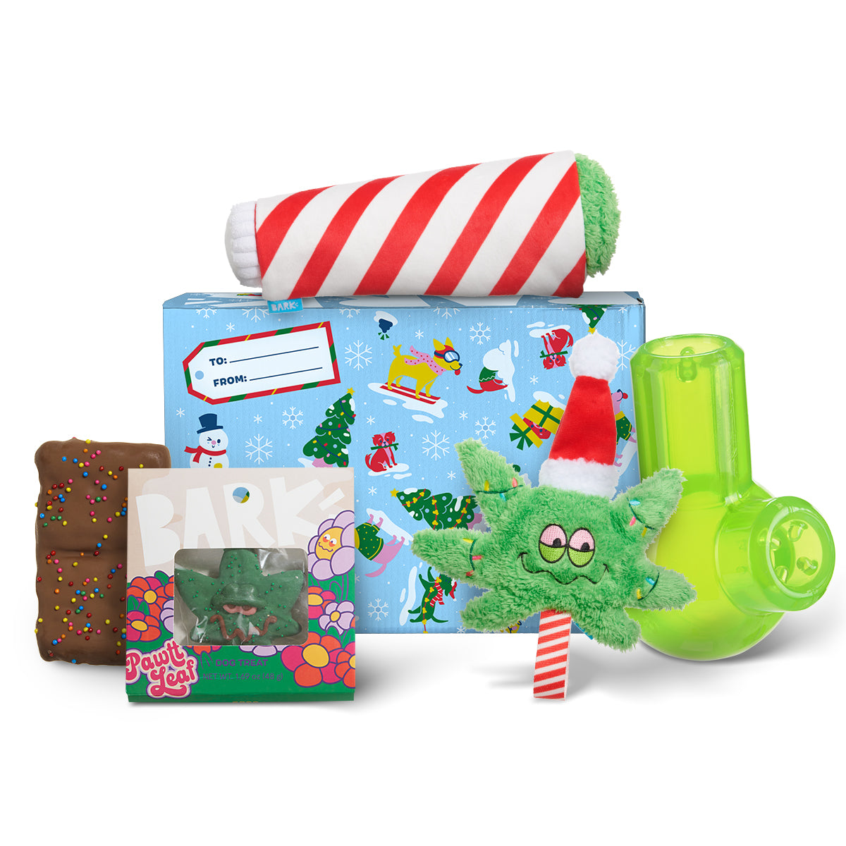 Blazin' Holidaze Dog Toy & Treat Holiday Gift Box