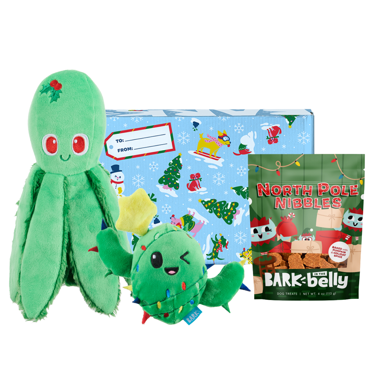 Christmas Best Sellers Dog Toys & Dog Treats Holiday Gift Box