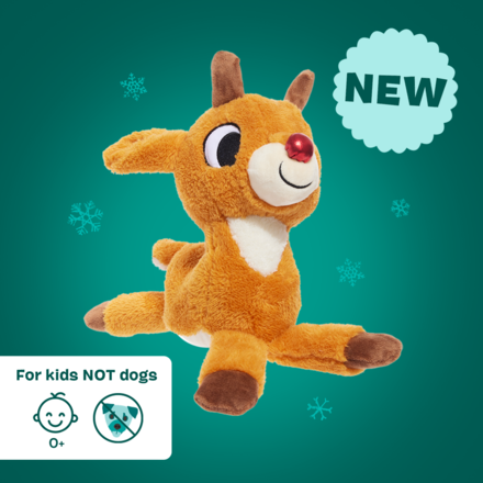 Runnin' Rudolph Kid + Dog Toy Bundle