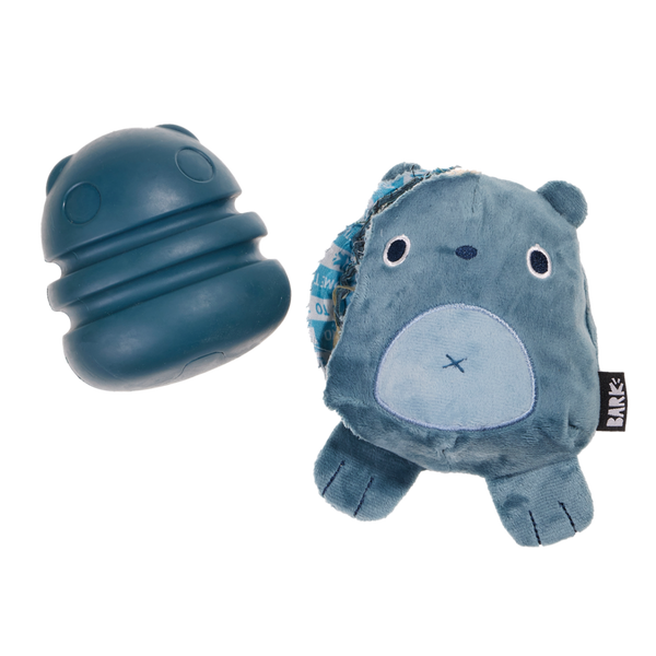 Grey Bear Hugger Super Chewer Durable 2-in-1 + Enrichment Dog Toy