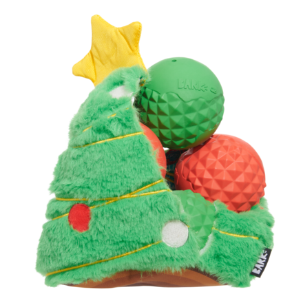 balls in christmas tree dog toy