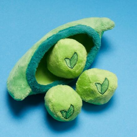 Peas in the Pod Plush Multi-Part + Enrichment + Fetch Dog Toy