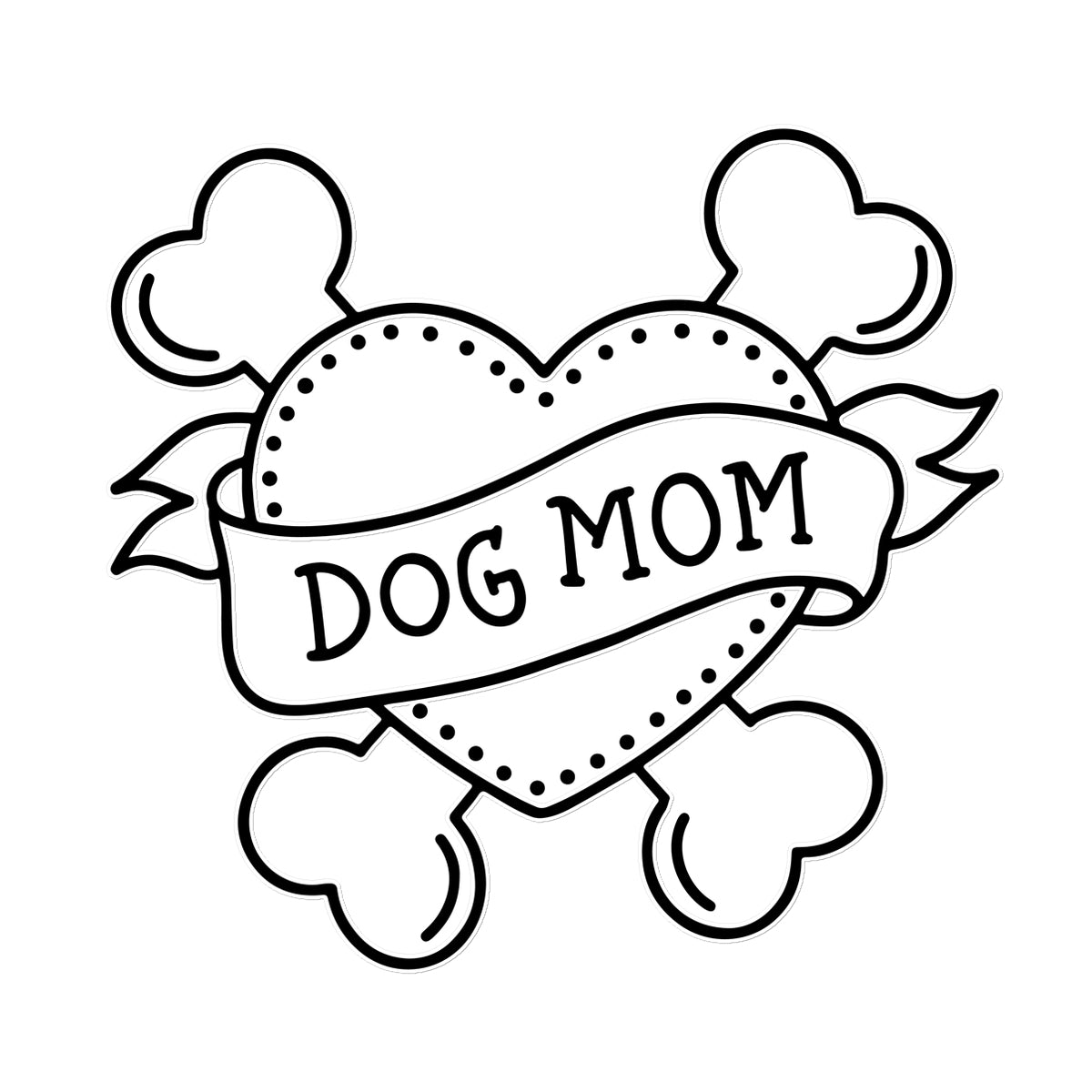 Dog Mom Temporary Tattoo