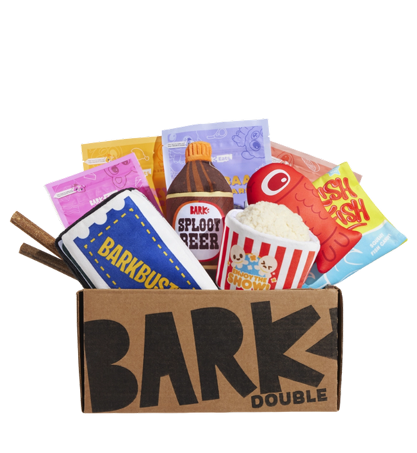 Bark Box Package Free double deluxe upgrade on first box with 6 or 12 month BarkBox ...