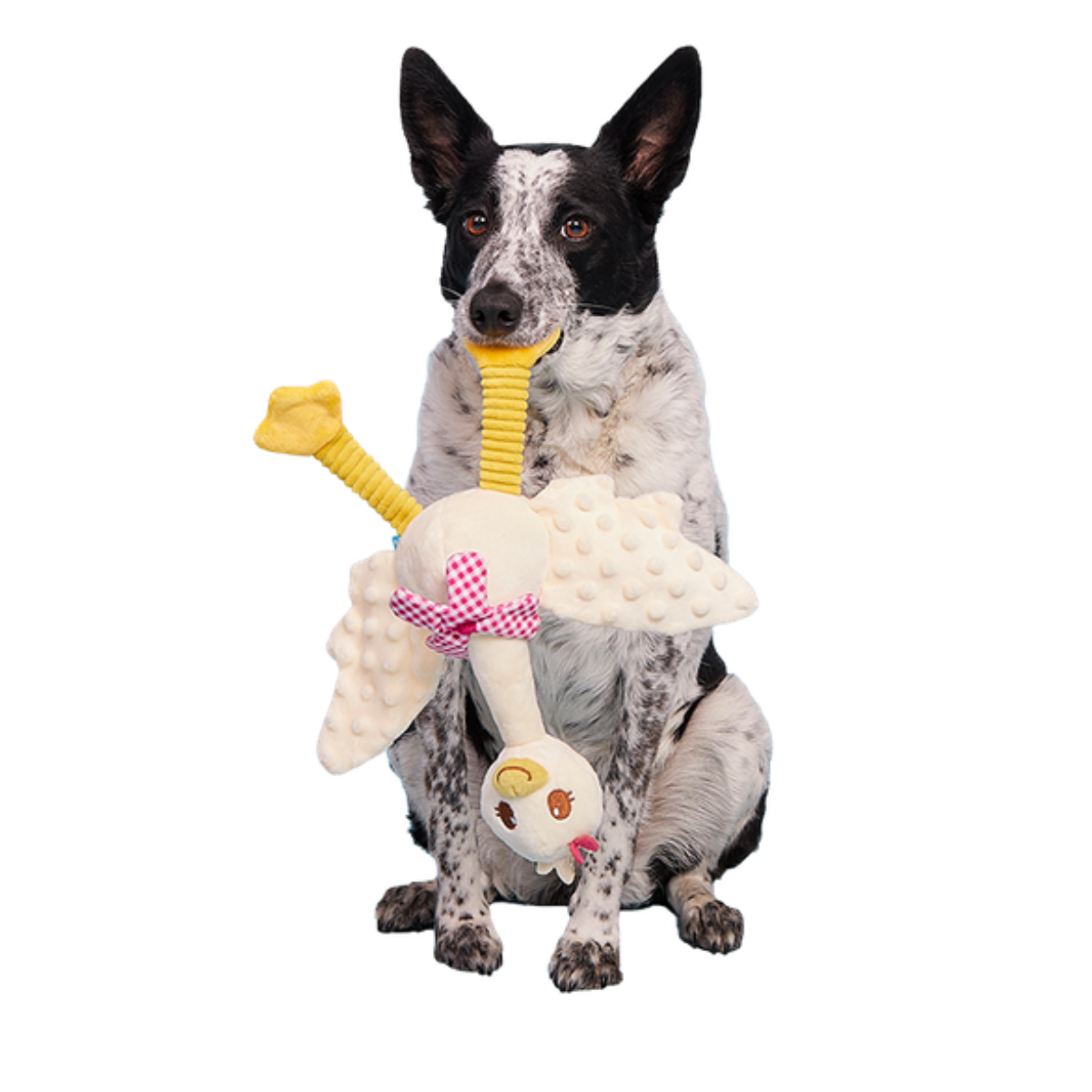 Farmer's Barket Gingham Goose Plush Tug + Extra-Large Dog Toy