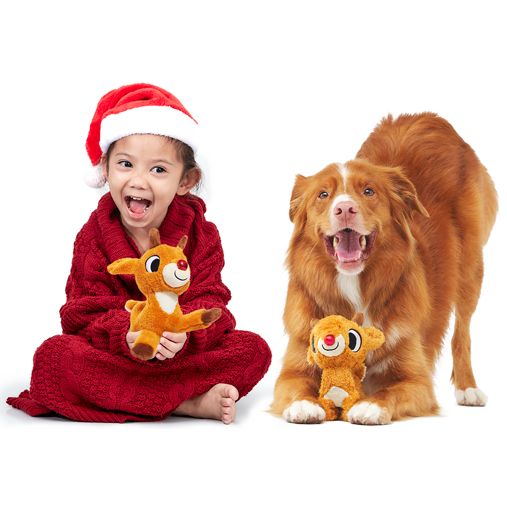 Runnin' Rudolph® Kid + Dog Toy Bundle