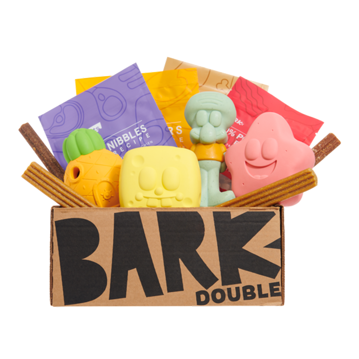 BARK 12 Month Subscription - Spongebob Squarepants Double Deluxe First Box