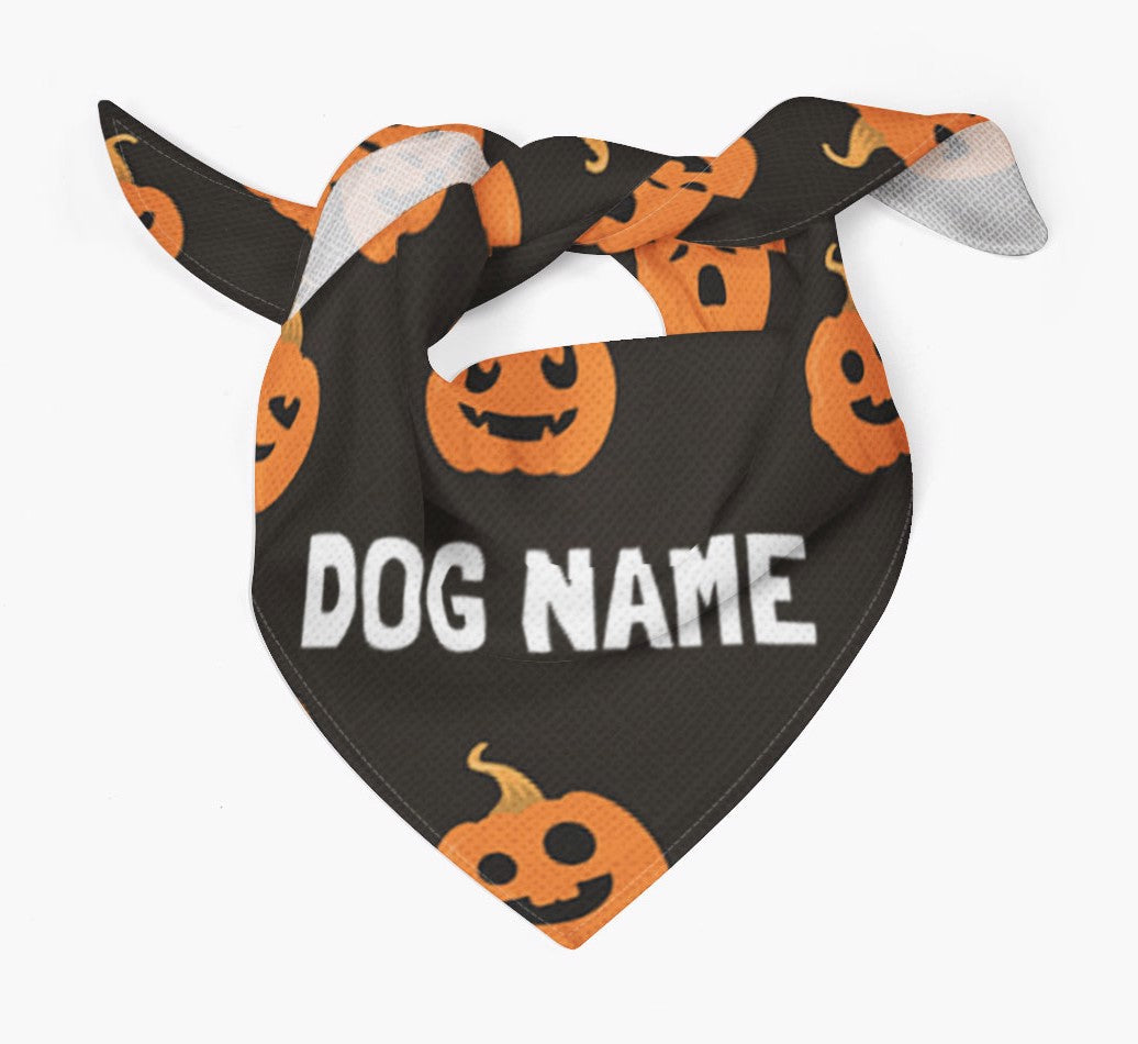 Personalized Dog Bandana: Pumpkin Pattern