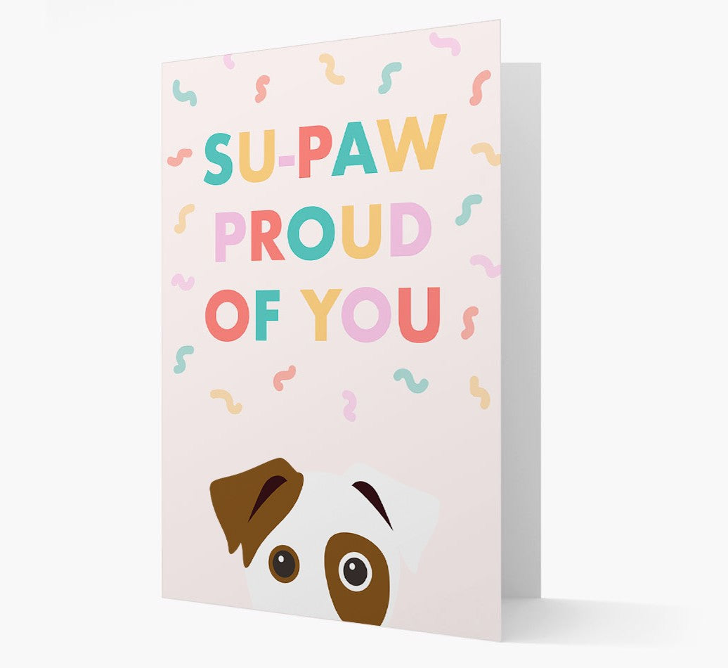 Personalized Dog Card: Su-paw Proud Of You