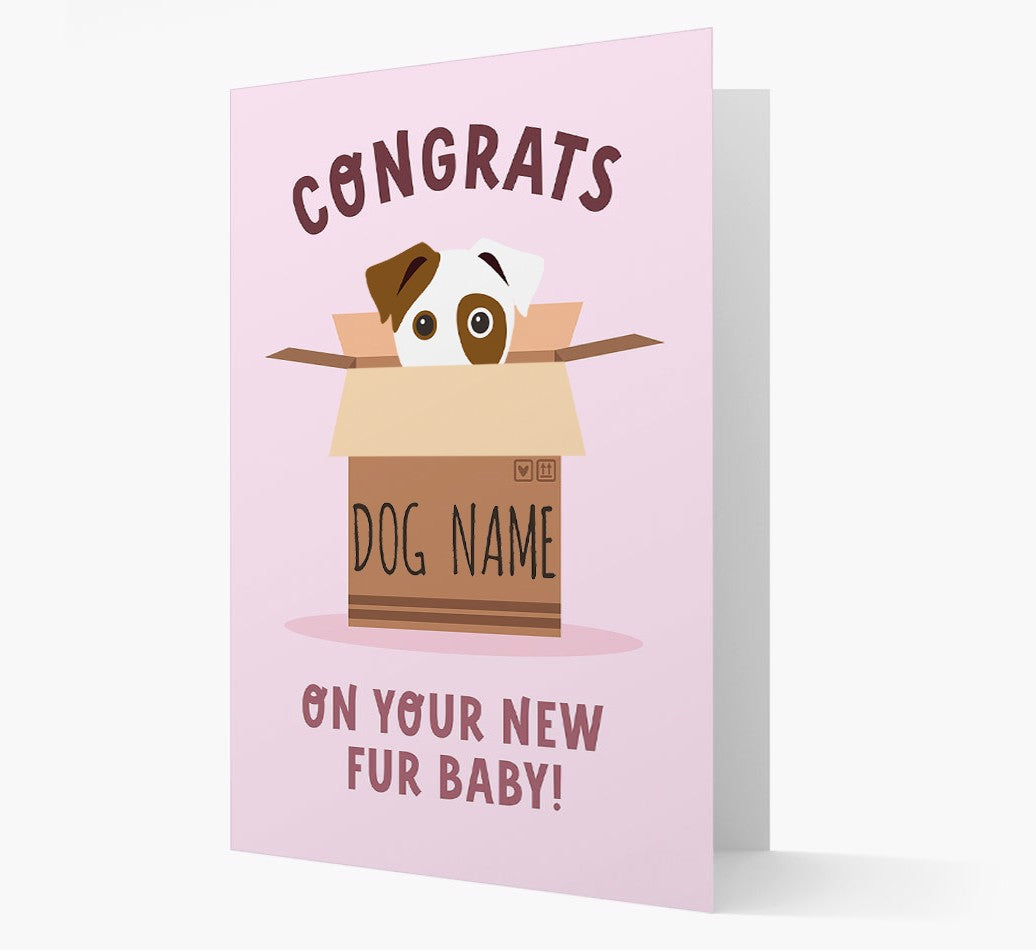 Personalized Dog Card: Congrats On Your New Fur Baby