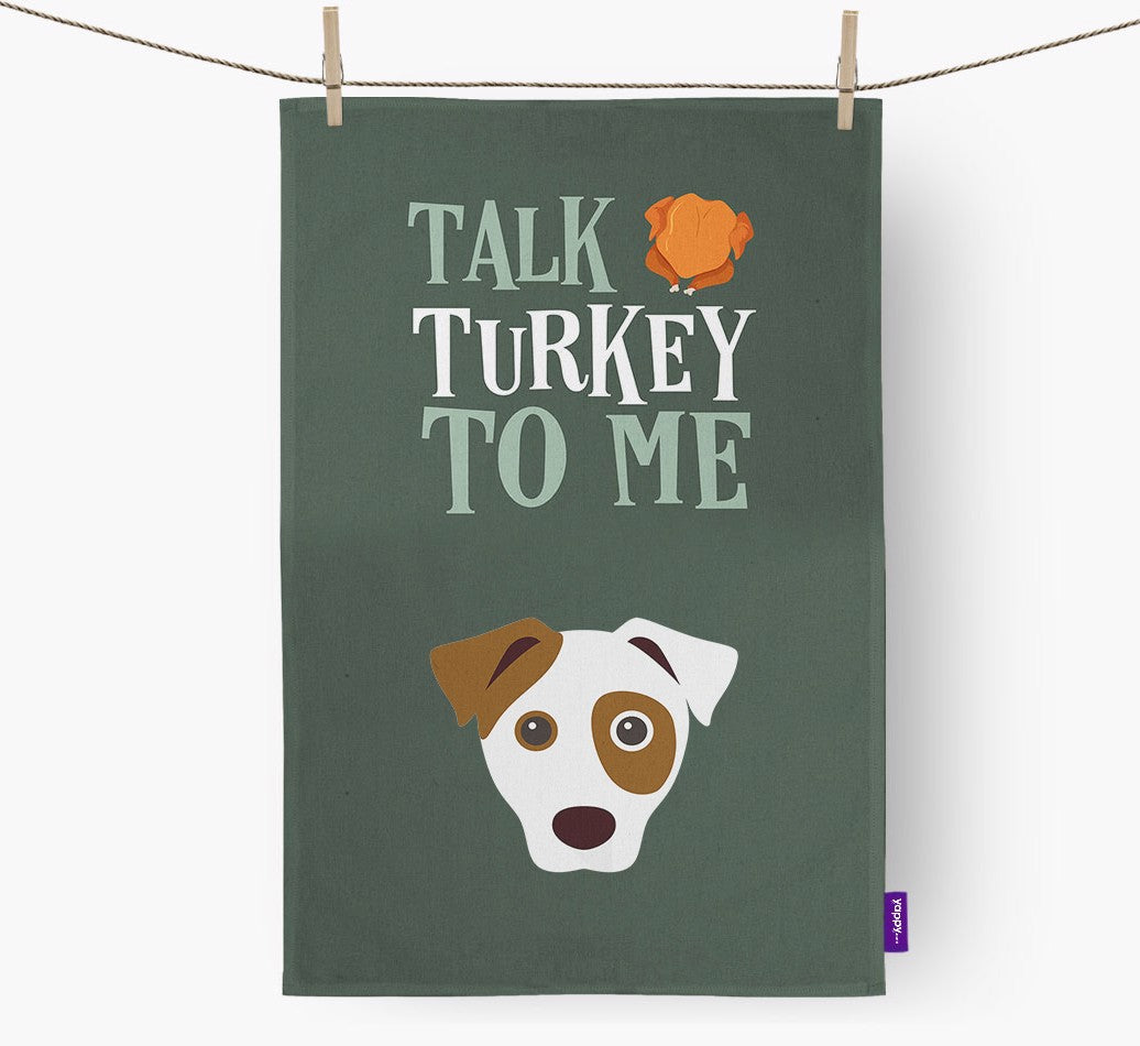 Personalized Dish Towel: Talk Turkey To Me
