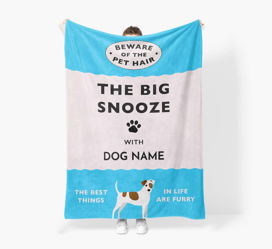 Personalized Sherpa Fleece Blanket: The Big Snooze