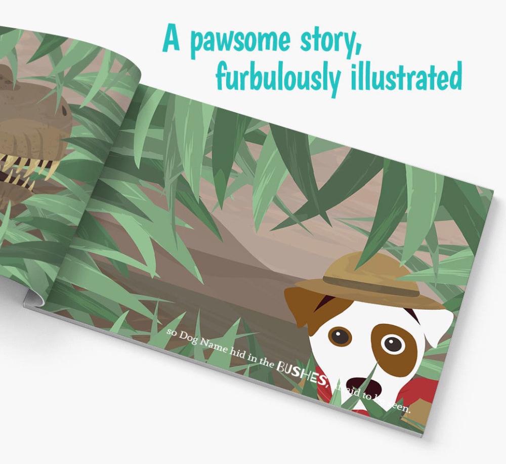 inside personalized dog story book