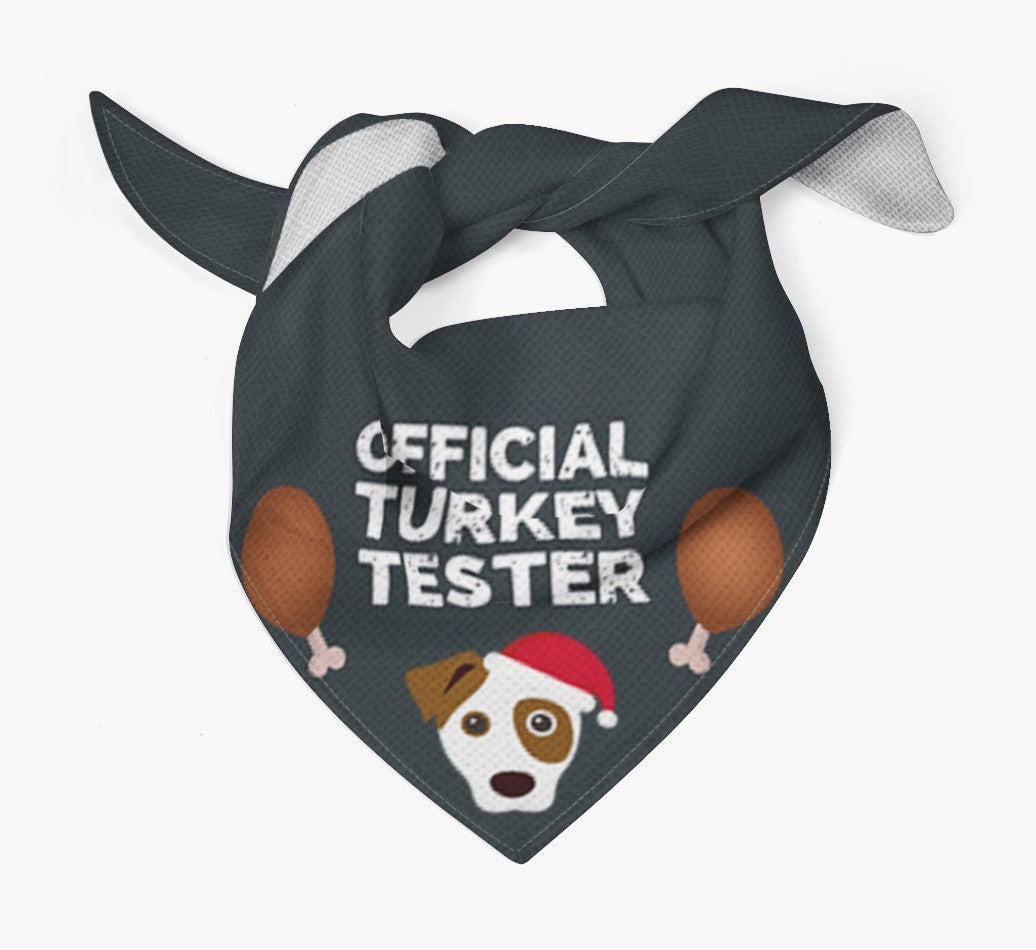 Personalized Dog Bandana: Official Turkey Tester
