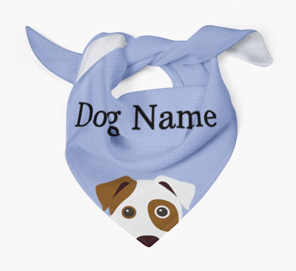 Personalized Dog Bandana: Peeking Icon