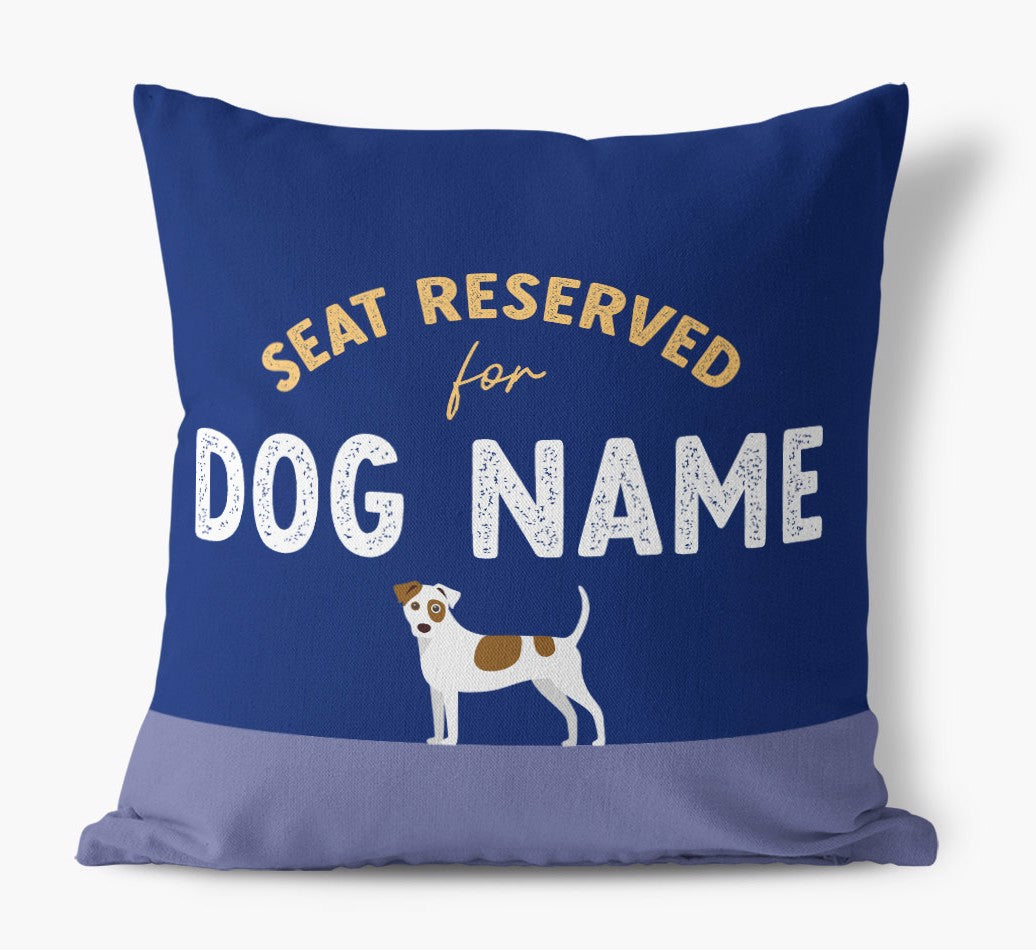Personalized Canvas Pillow: Seat Reserved