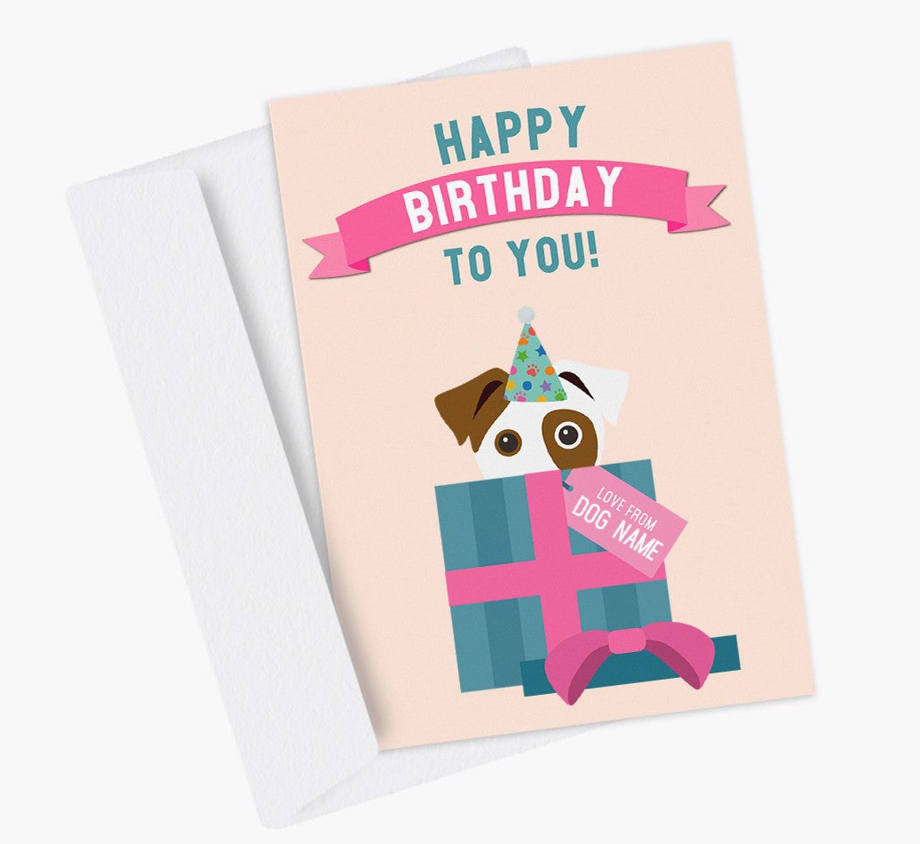Personalized Dog Card: Happy Birthday to You!