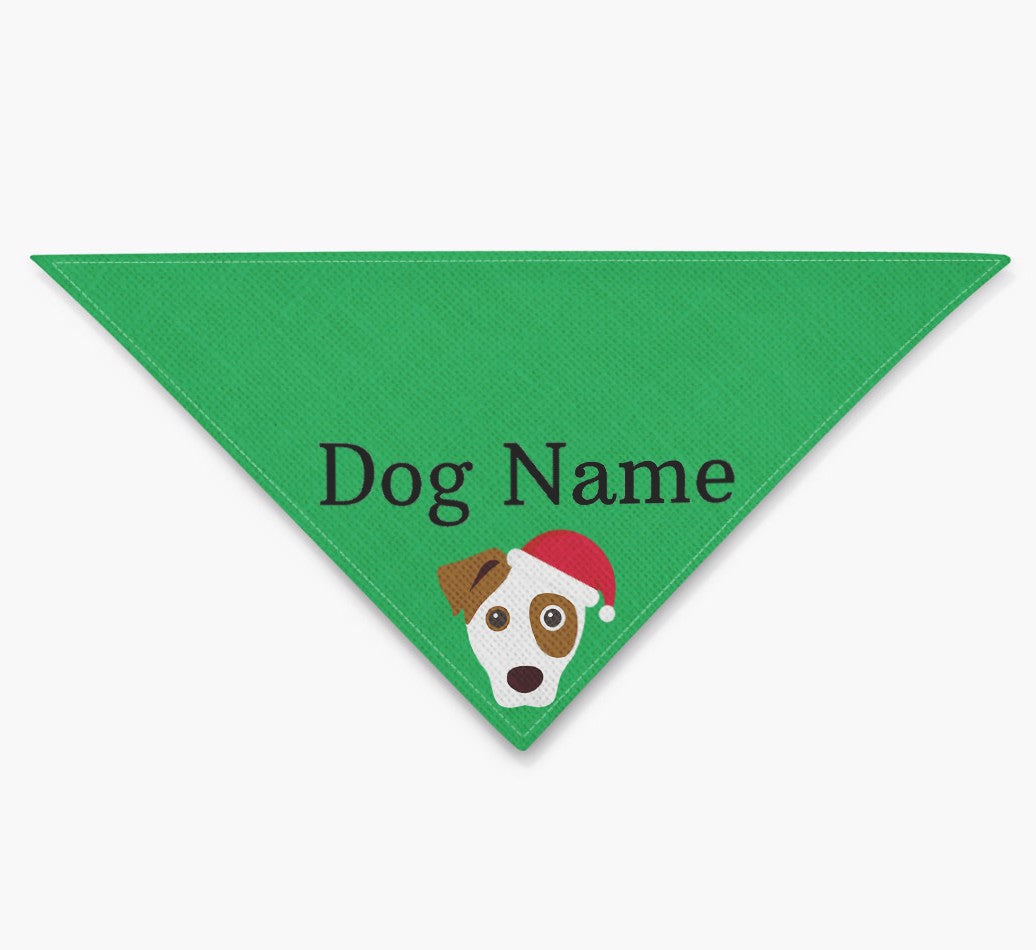 Personalized Dog Bandana: Peeking Christmas Icon