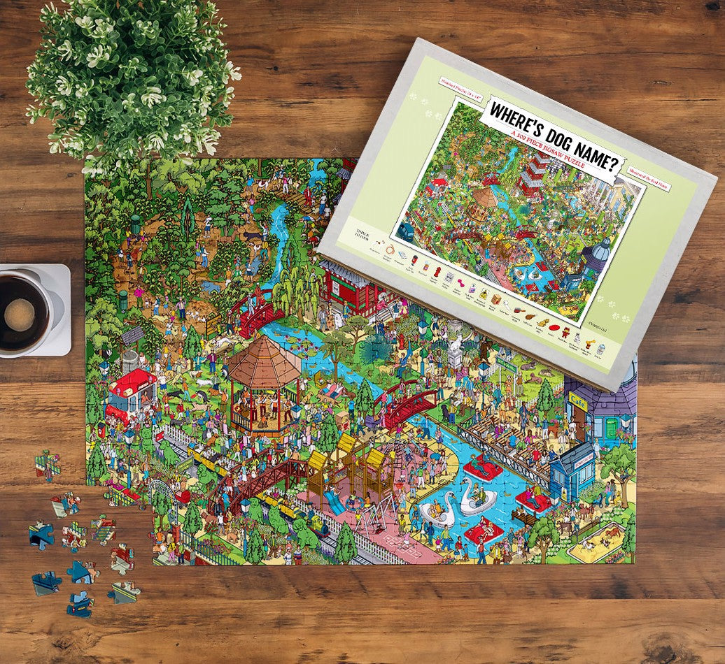 Personalized 500 Piece Puzzle: Bark in the Park