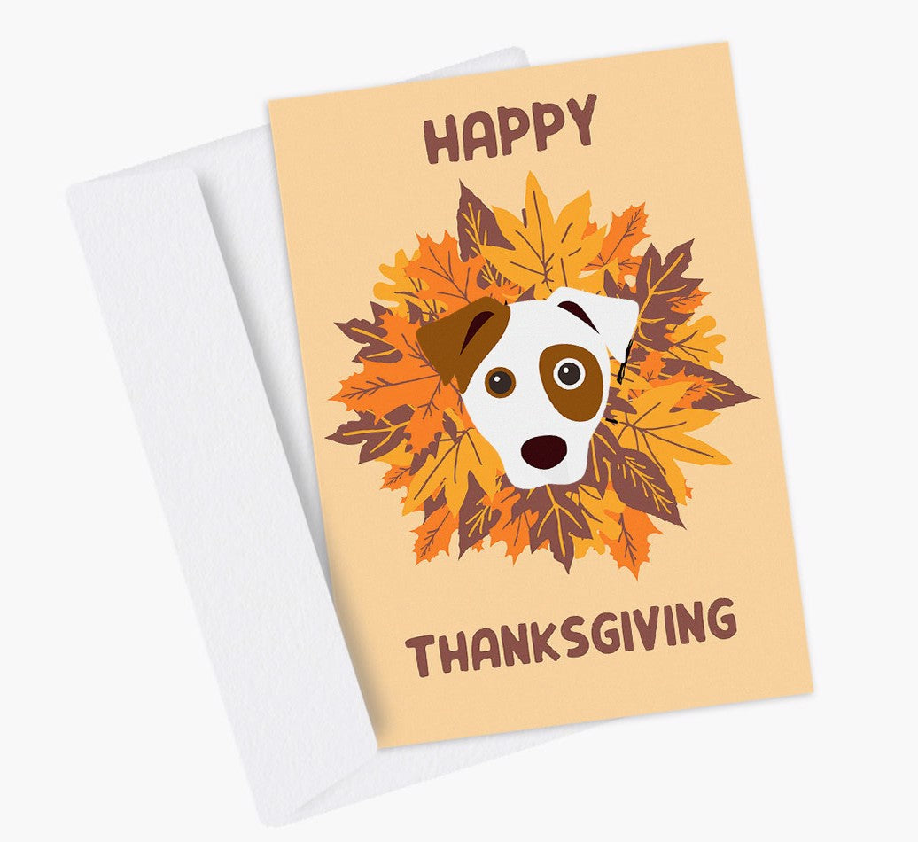 Personalized Dog Card: Happy Thanksgiving