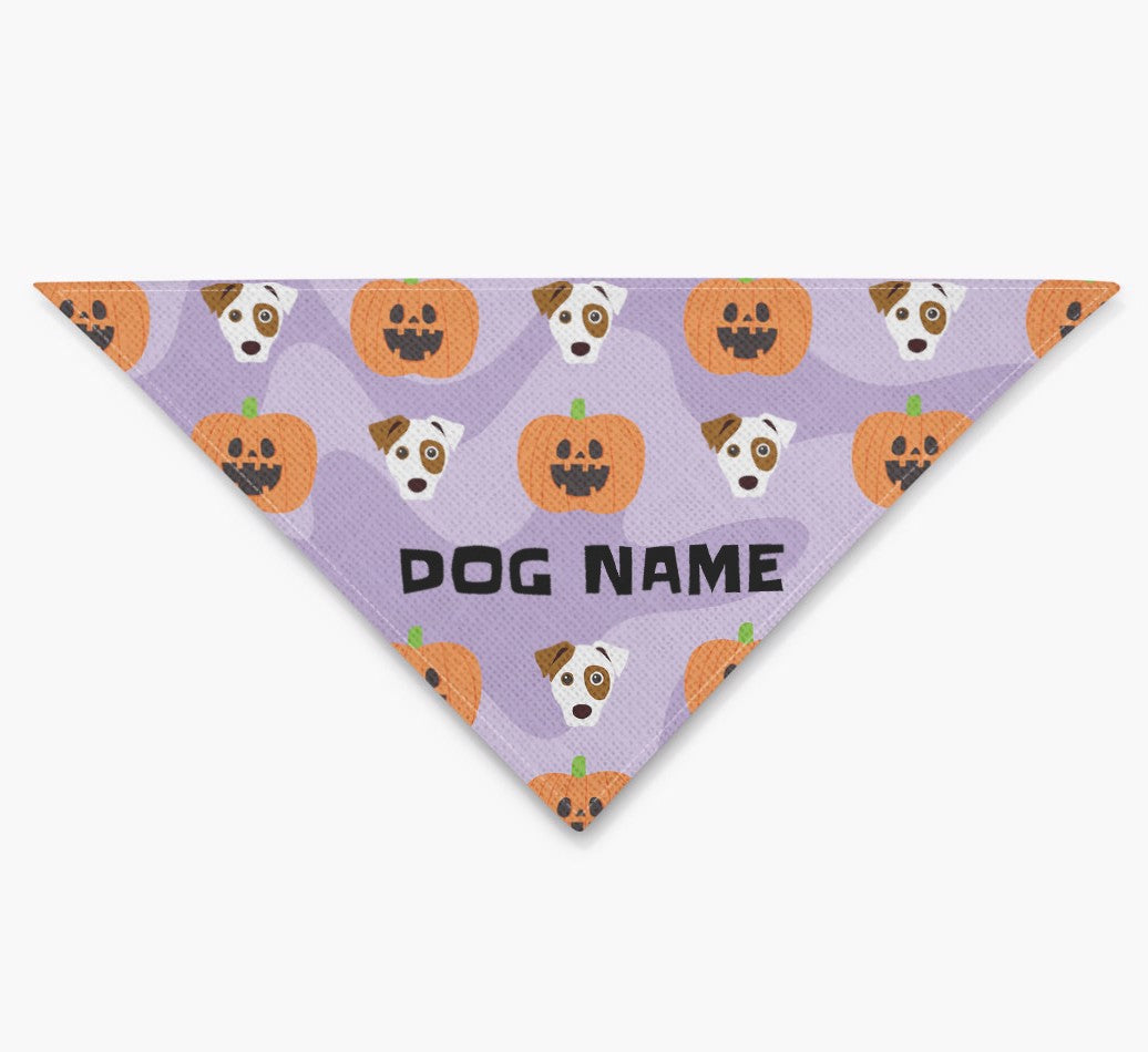 Personalized Dog Bandana: Pumpkin Pattern