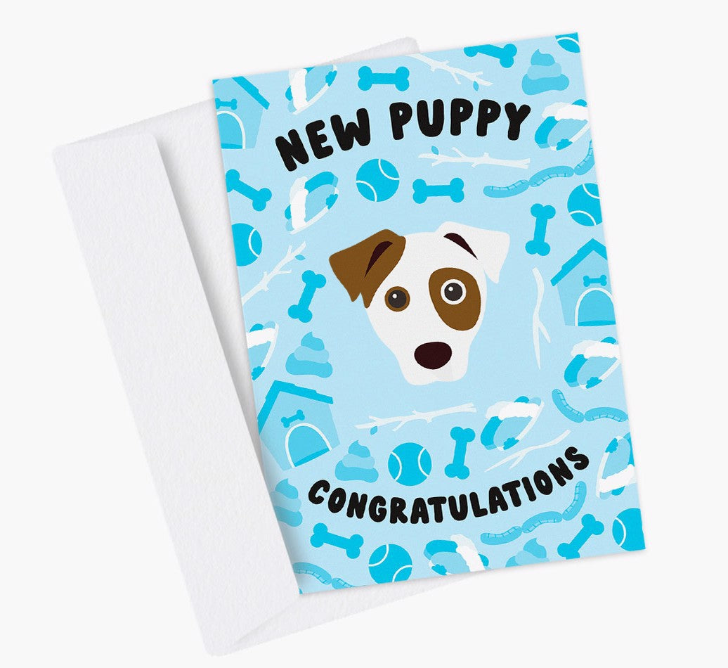 Personalized Dog Card: New Puppy, Congratulations