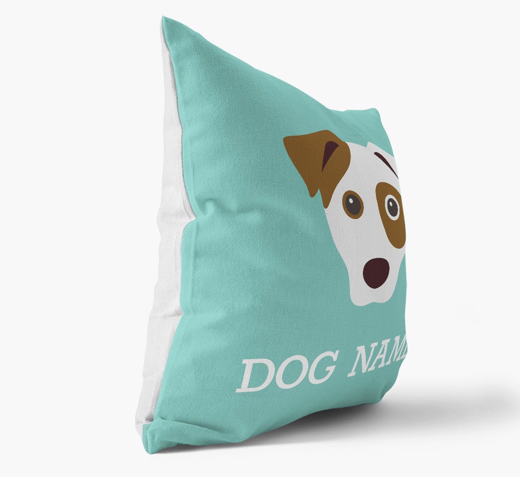 Personalized Canvas Pillow: Dog Name & Icon