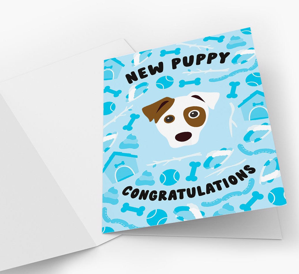 Personalized Dog Card: New Puppy, Congratulations