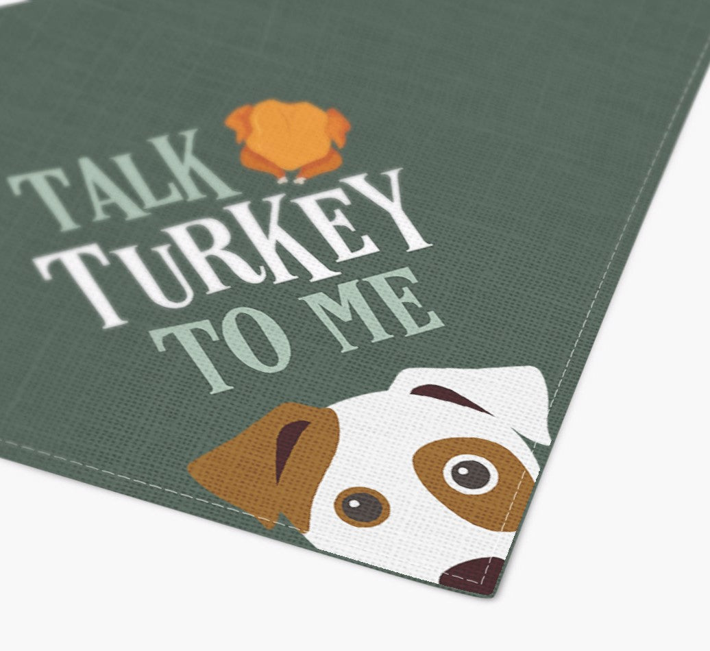 Personalized Dog Bandana: Talk Turkey To Me