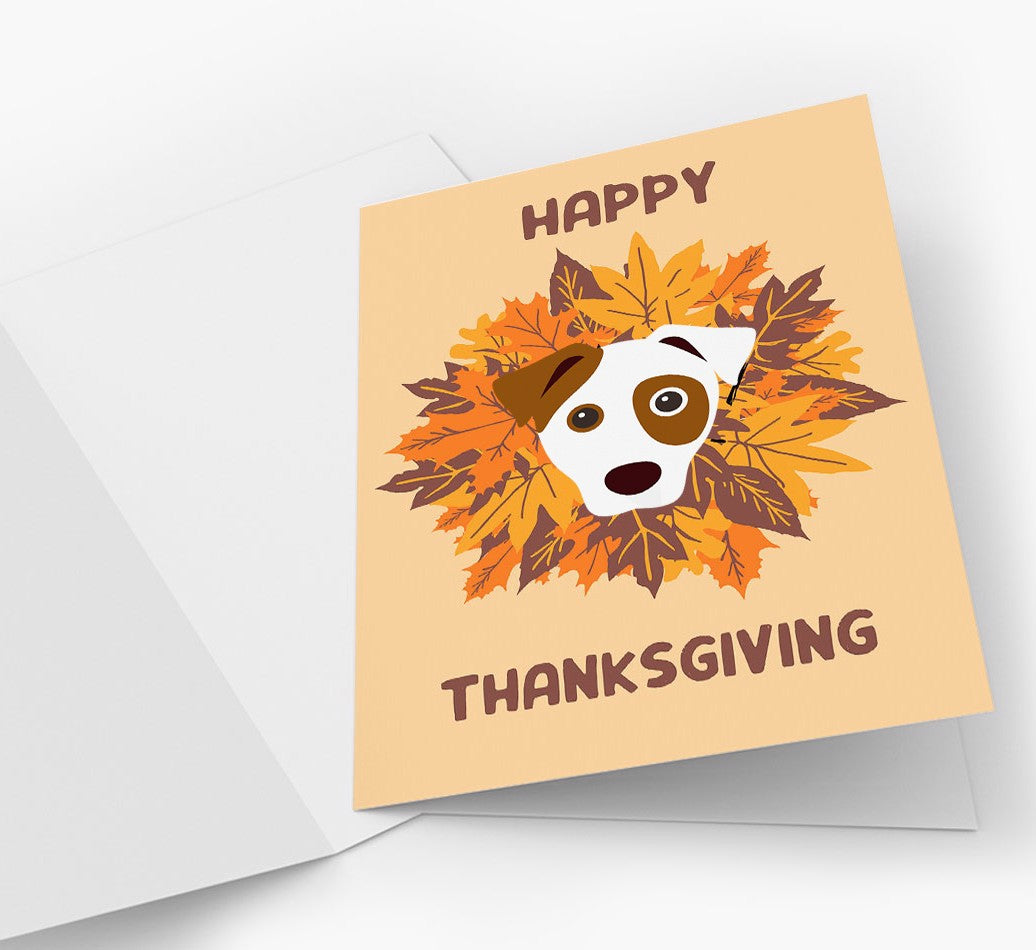 Personalized Dog Card: Happy Thanksgiving