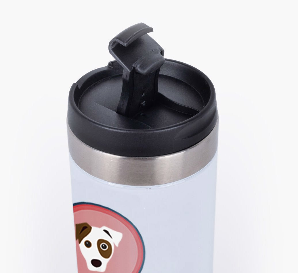 Personalized Travel Mug: Dog Mom on the Go
