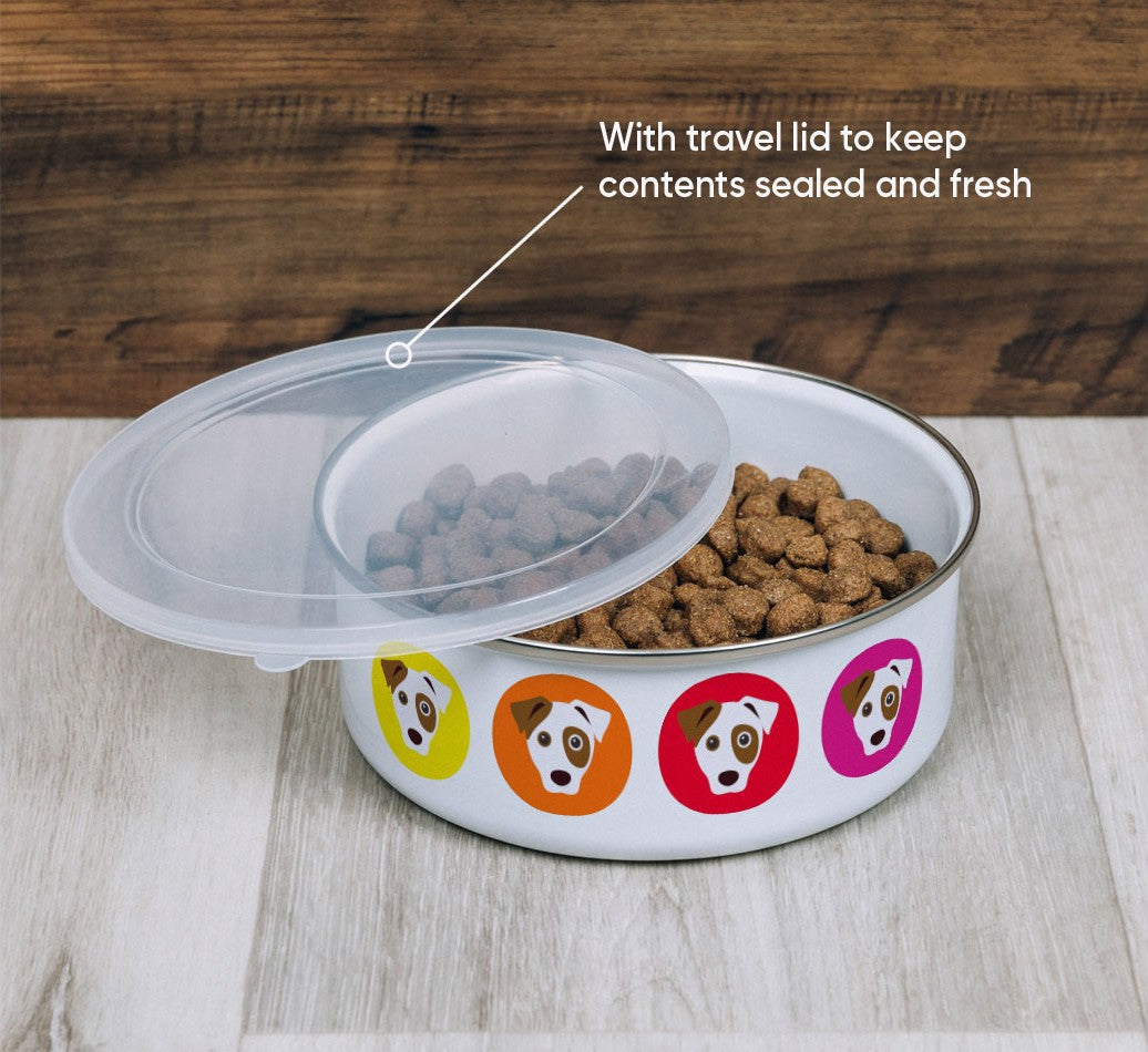 Personalized Bowl: Colorful Icons