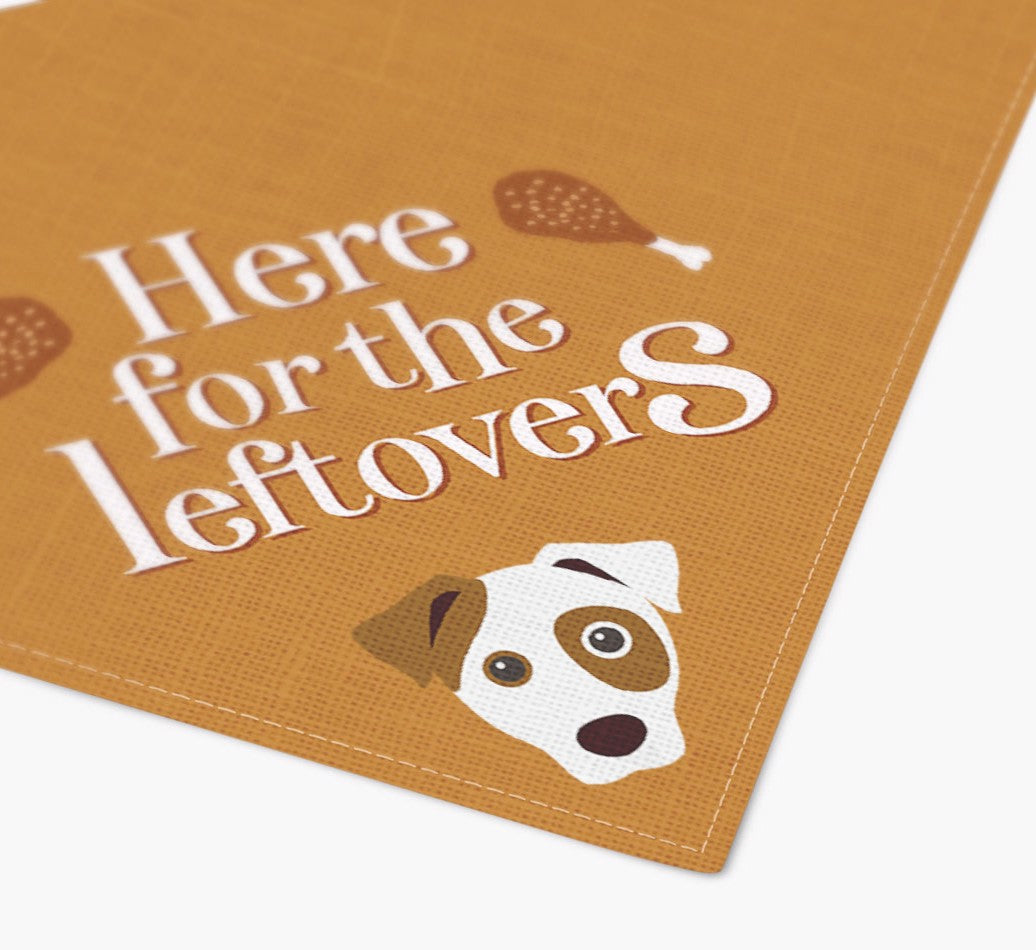 Personalized Dog Bandana: Here For The Leftovers