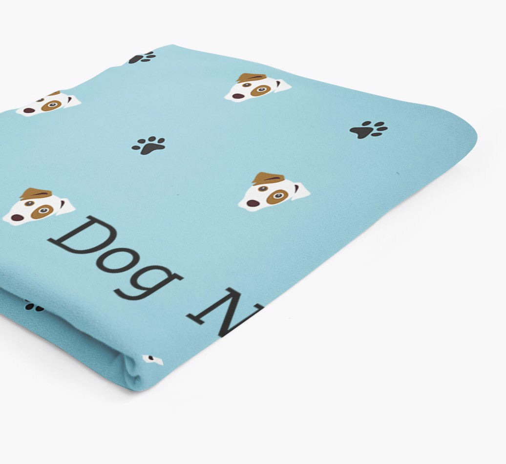 Personalized Throw Blanket: Paw Pattern