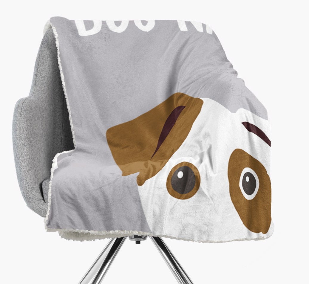 Personalized Sherpa Fleece Blanket: Human & Dog Name