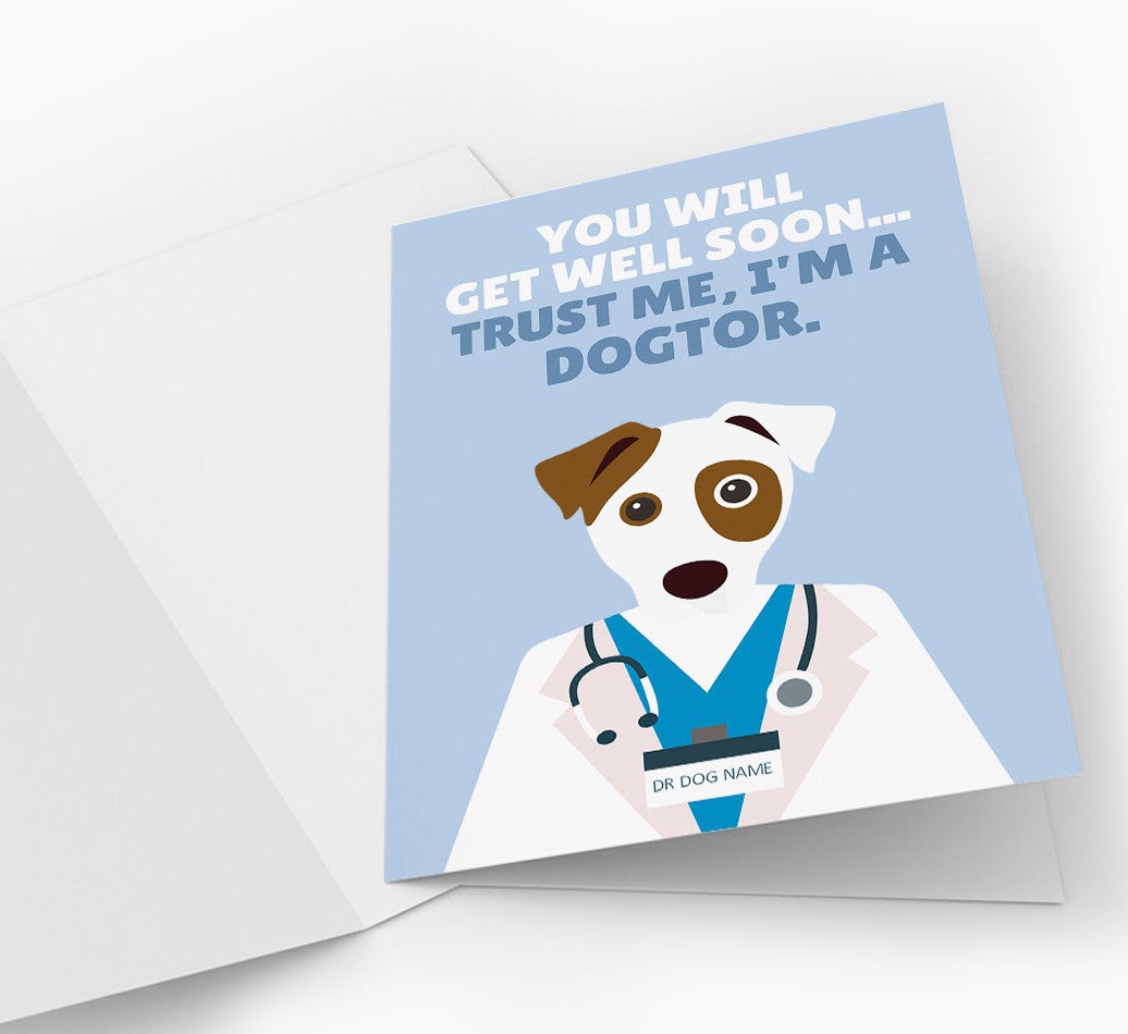 Personalized Dog Card: Trust me I'm a Dogtor